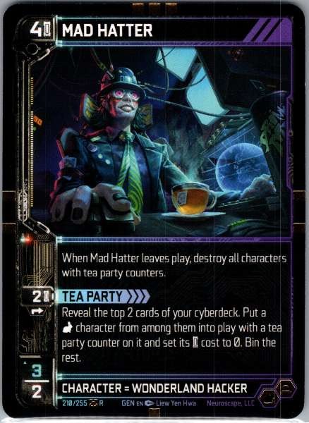 Mad Hatter 210/255 Neuroscape Rare NM Neuroscape