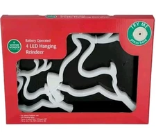 Winter wonder Lane Battery operated 4 LED hanging Bells