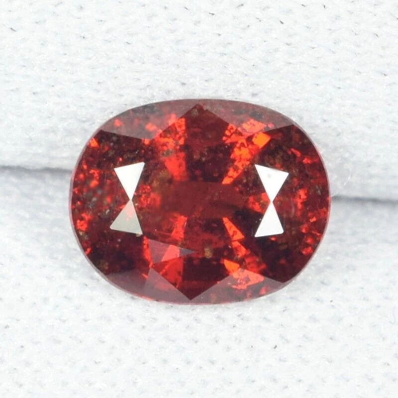 1.53 ct GFCO" BEST GRADE LUSTROUS VIVID ORANGE RED NATURAL RUBY- CORUNDUM CER - Image 3 of 4