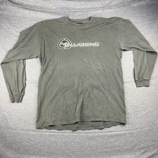 Vintage Billabong Shirt Size L 90s Long Sleeve  Faded Grey Crest Surf Skate