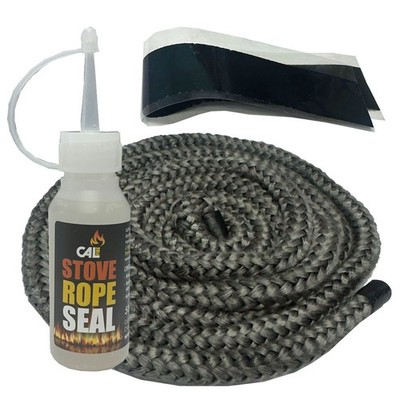 Schwarzes Thermo Ofenseil Set - Maximale Weichheit Seil - 10 mm Durchmesser x 2 Meter
