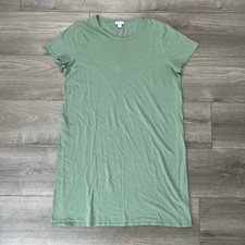 J. CREW Womens M T-Shirt Dress Army Green