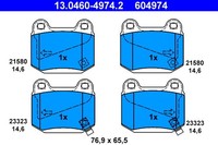 Bremsbelagsatz Scheibenbremse Ate 13.0460-4974.2 FüR Nissan Z33 Impreza Carisma