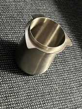 Grump Coffee 54mm Dosin Cup,Brushed Silver Finish