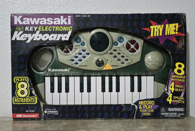 Vintage Kids Kawasaki 25 Key Electronic Keyboard Record And Play (8 Instruments)