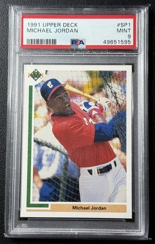 MICHAEL JORDAN PSA 9 1991 UPPER DECK #SP1 ROOKIE INSERT WHITE SOX 595