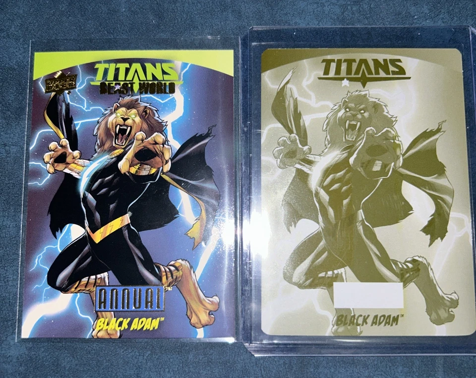 DC Annual BLACK ADAM 1/1 Printing Plate One Of One Rare DC Cards Collectibles - Image 2 of 4
