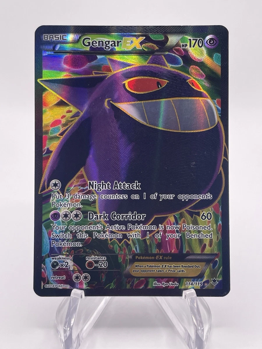how much is a gengar ex pokemon card worth 104/162 Gengar Ex