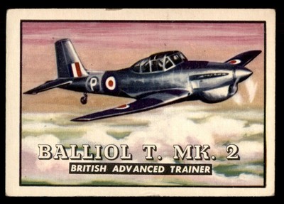 1952 Topps Wings #17 Balliol T MK2 VG *e2