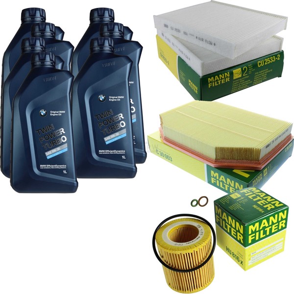 Mann Inspektionspaket 7L BMW Longlife 5W-30 FüR 7Er F01 F02 F03 F04 730I Li-image