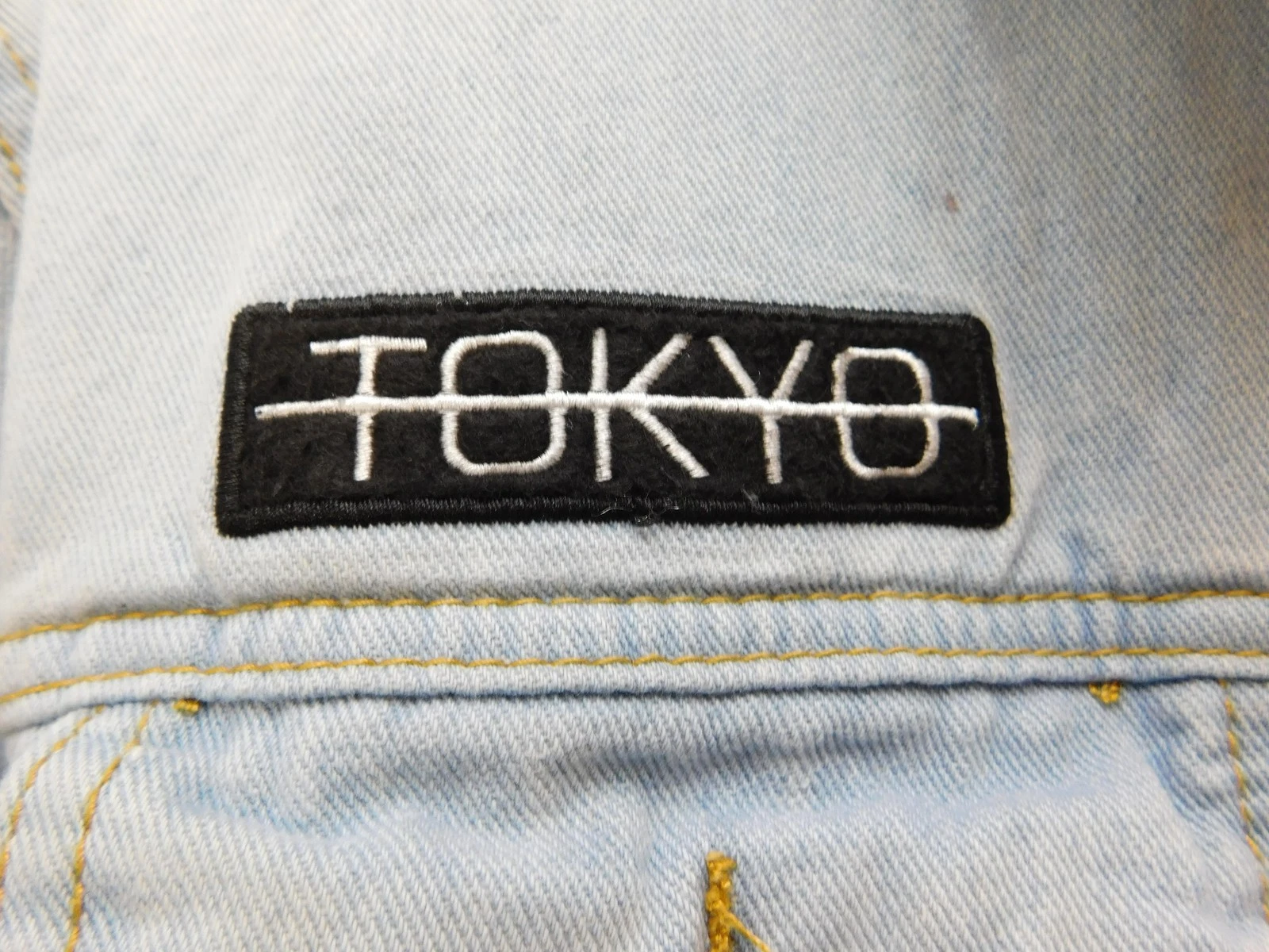Brooklyn Cloth Denim Jacket Mens Medium Light Wash Tokyo Roses Embroidered image 13
