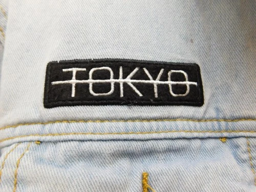 Brooklyn Cloth Denim Jacket Mens Medium Light Wash Tokyo Roses Embroidered image 13