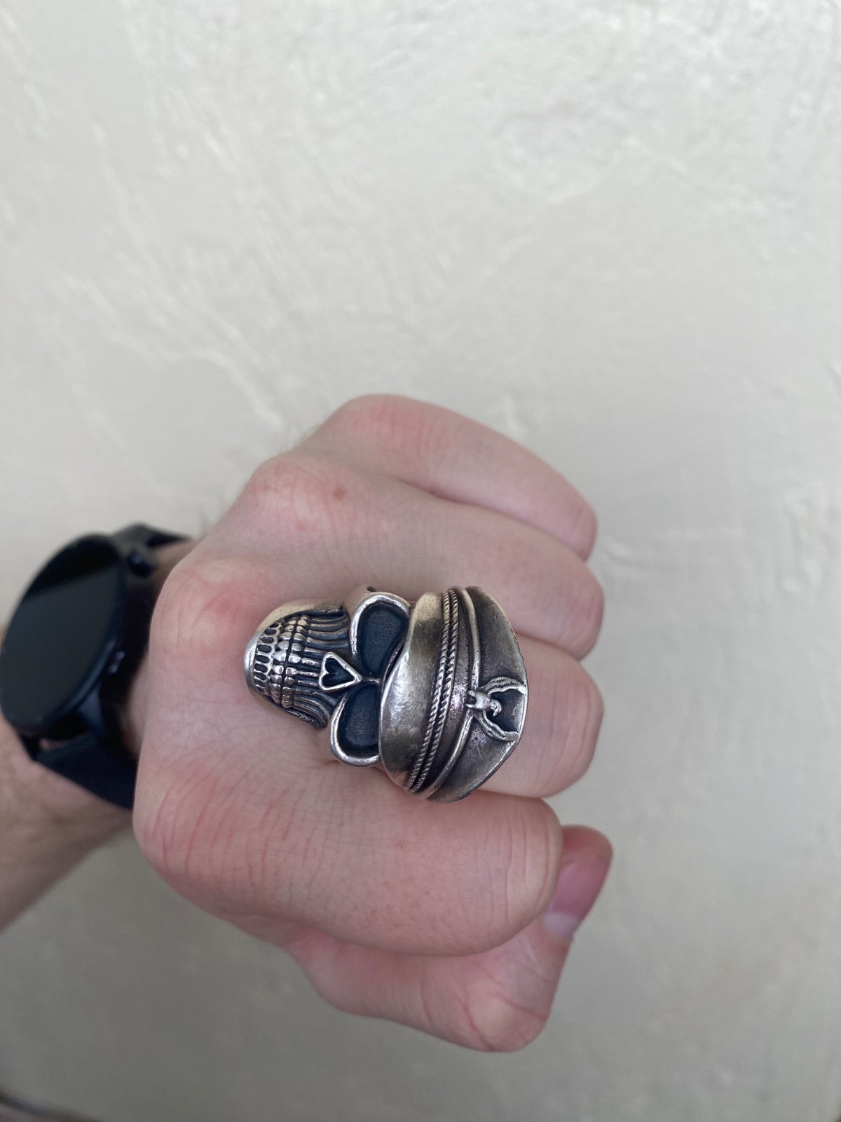 Handmade 925 Sterling Silver Solid Skull General … - image 7