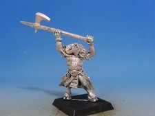 Warhammer Fantasy Battle Old World Chaos Beastman Bray /w Halberd Metal OOP