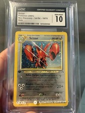 CGC 10 Scizor 10/75 Neo Discovery 1st Edition Holo Rare Pokemon Card 2001