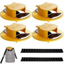 4Pack Black Slide Bucket Lid Mouse Rat Trap Bucket Mousetrap Catcher US Stock