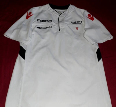 Maillot De Rugby Entrainement Biarritz Olympique BO Porté Saison 2017/2018 T L - Photo 1/4