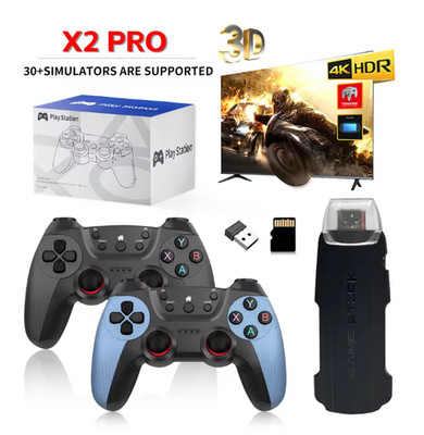 X2 Pro 256G 58000+Games 3D Retro Wireless Video Game Console 4K 3D HD Game Stick