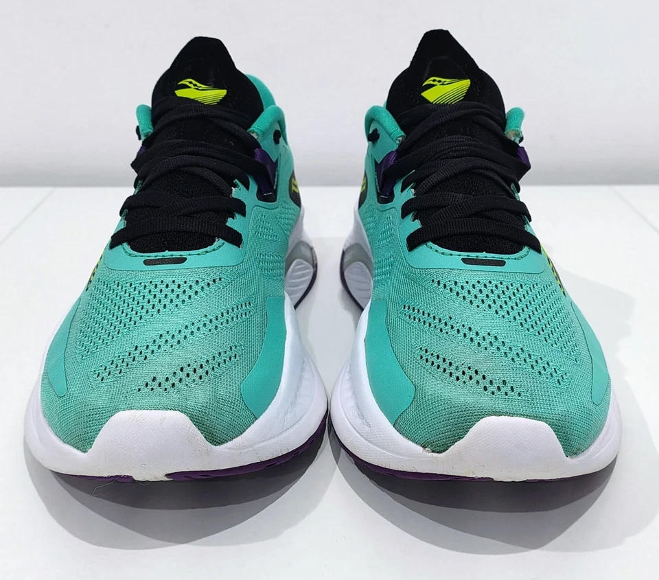 Saucony Guide 15 Trainers - Running Gym Shoes - Cool Mint Acid - Size UK 6 - Image 4 of 4