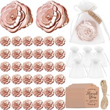 50 Set of Rose Compact Mirrors Bulk Quinceanera Wedding Party Favors Including