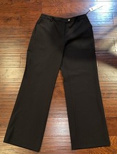 Calvin Klein NWT Black Modern Fit Tapered Leg Slacks Dress Pants Size 10