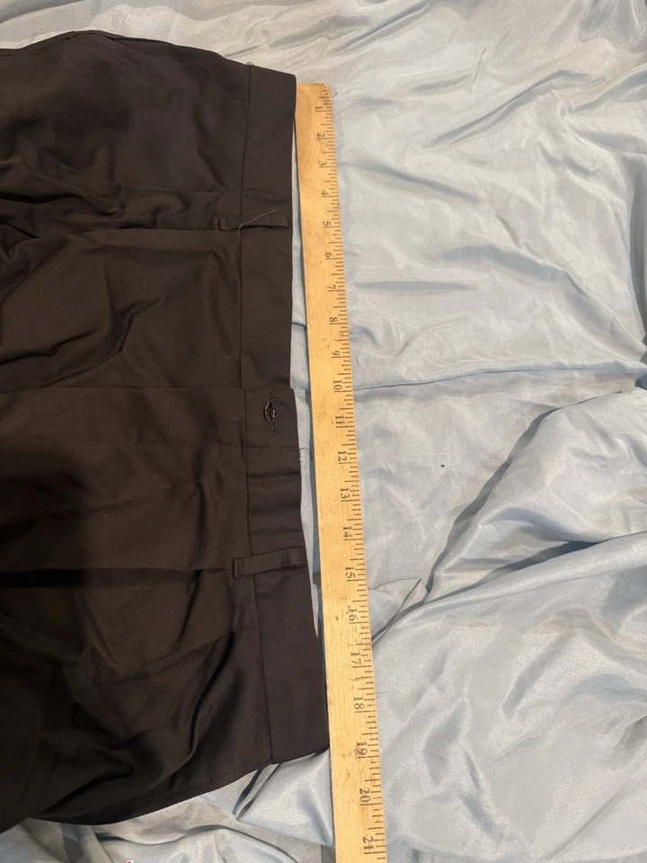 Nuevo con etiquetas Pantalones de uniforme de trabajo/escuela negro azabache para hombre 40 X 33 W botones/bolsillo Foto 4 de 4