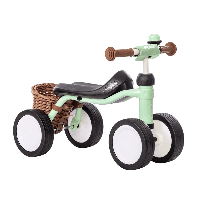 PUKYlino BUNDLE Laufrad Rutschfahrzeug Kinderlaufrad Fahrzeug pastel green 