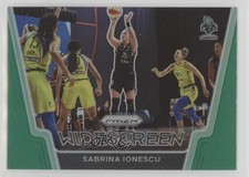 2021 Panini Prizm WNBA Widescreen Green Prizm Sabrina Ionescu #7 06c5