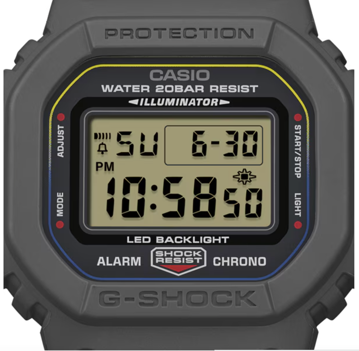 CASIO G-SHOCK 2026年モデル DW-5600MNC-8A2JF CASIO G-SHOCK DW-5600MNC-8A2JF Gray Case Multicolor Cloth Band