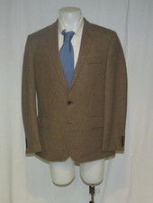 J. Crew Ludlow Moon Cloth Brown Herringbone Two Button Sport Coat 44R NWOT