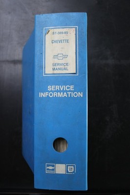 Chevrolet Chevette Service Manual 1985 Loose Leaf Shop Manual ST-389-85