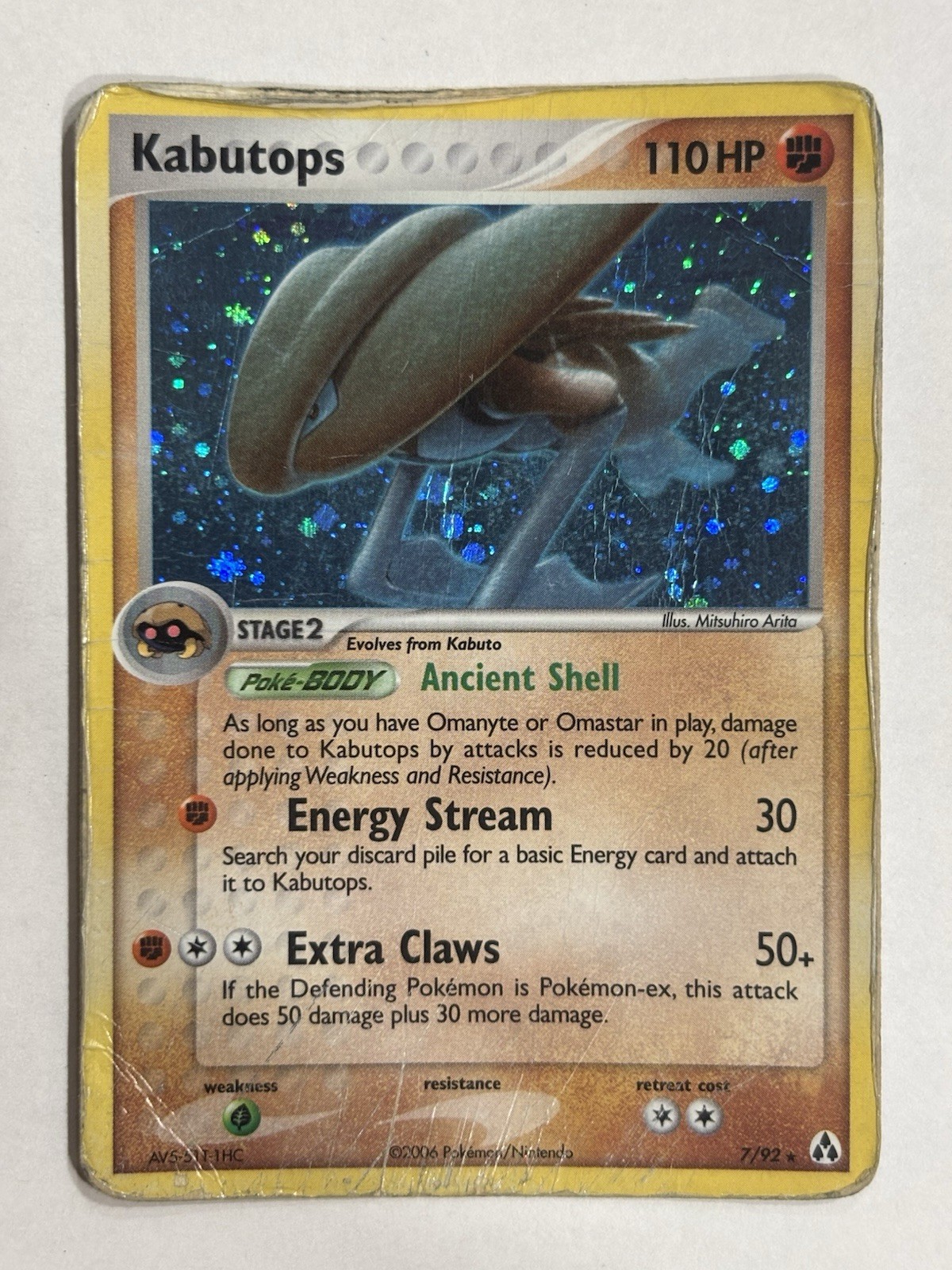 Kabutops 7/92 EX Legend Maker Holo HP