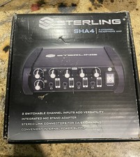 Sterling 4-Channel Headphone Amplifier TRS Inputs Headphone Outputs SHA4