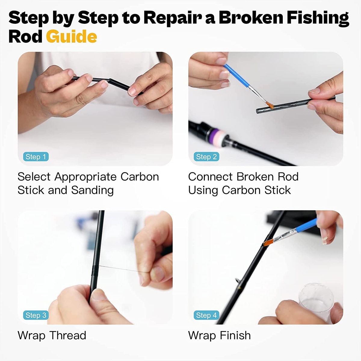 carbon mods fishing pole repair kit OJYDOIIIY Rod Complete, Easy&Quick Approach to Repair Broken Fishing with Epoxy Glue : Sports & Outdoors This kit is made of high Push Pole Carbon Mods Pole
