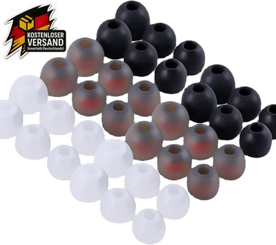 Kopfhörer Gummi Aufsätze Ersatz Ohrstöpsel Silikon 36 Stück InEar Mehrfarbig Grö