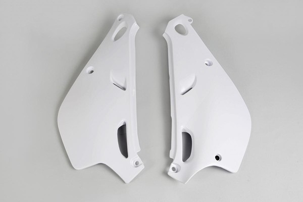 Seitenverkleidung Heckverkleidung Side Panels Passt An Yamaha Yz 80 93-01 Weiß-image