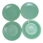 Fiestaware Salad  Bistro Luncheon Plate 7 1/4" Classic Rim Sea Mist Green LOT 4