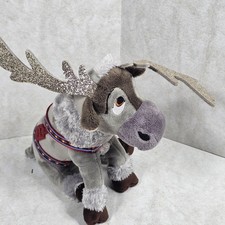 Disney TY Sparkle Sven Reindeer 8in Frozen Plush Pre-owned