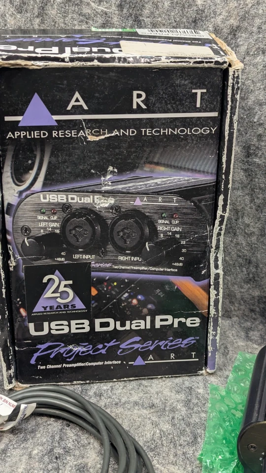 ART USB Dual Pre Project Series 2 channel Mic Preamp Computer Interface w/ Power - Image 3 of 4