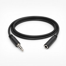 3.5mm TRRS Male to Female Audio  Microphone Extension Cable - 6ft / 12ft