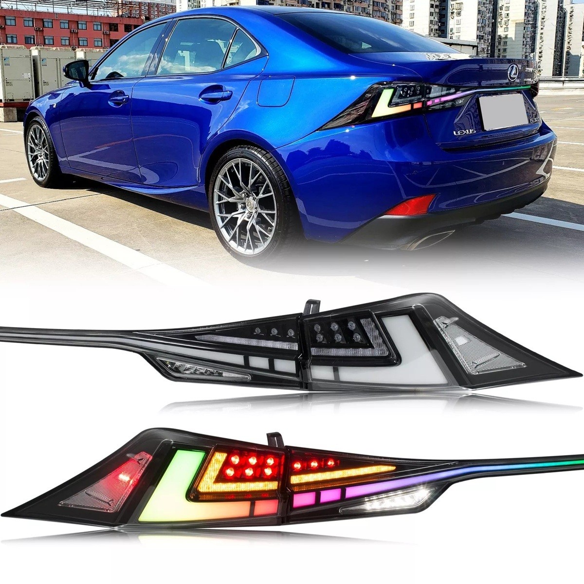 RGB Tail Light For Lexus IS250 IS300 IS350 ISF 2014-2020 with