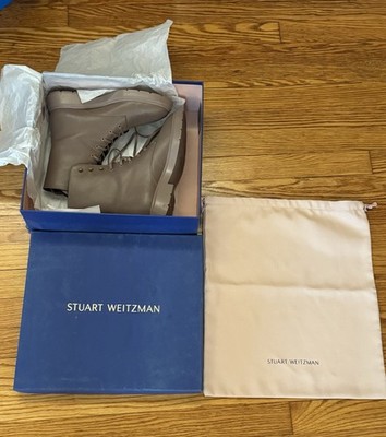 Stuart Weitzman McKenzie Taupe Smooth Calf Boots M6.0