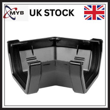 114mm 135° Corner Downpipe Fitting uPVC Gutter Elbow Connector Durable