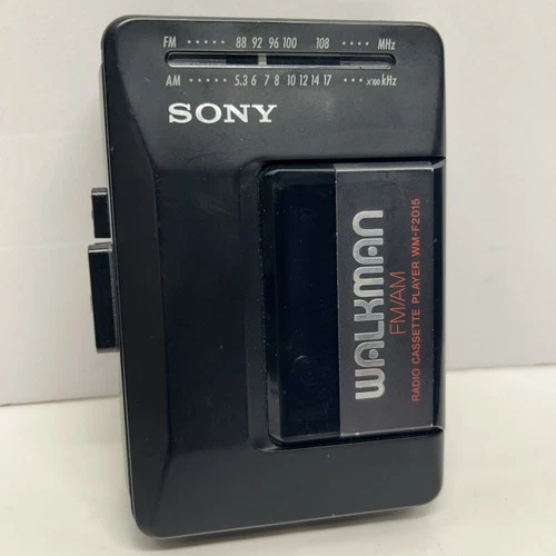 Sony Walkman WM-F2015 AM/FM Cassette Player *New Belts* * Works* *Cleaned*