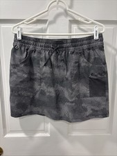 Columbia Women s PFG Omni-Shade Fishing Skort Size Medium Gray UPF 50 Athletic