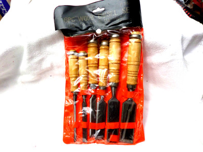 6pc WOOD CHISEL Carving Knife Cutter Steel Blades Chisels Woodworkers Set