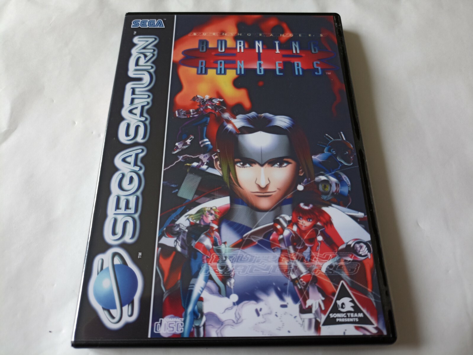 SEGA Saturn Burning Rangers dvd cover and case replacement