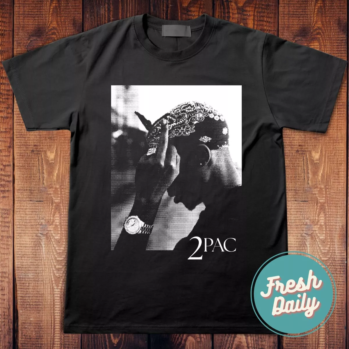 Løsne Samarbejde købe 2Pac Tupac Shakur T-Shirt 2Pac Rapper T-shirt 90&#039;s Hip Hop Clothing  2Pac merch | eBay