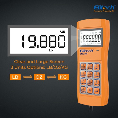 Elitech LMC-200 Refrigerant Scale Charging Digital Weight HVAC 220lbs Electronic - Picture 3 of 8