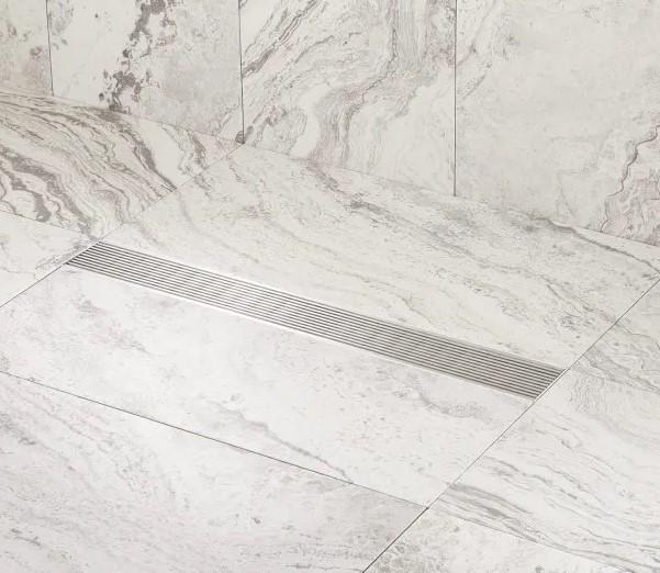 Signature Hardware 18" CARMEN LINEAR SHOWER DRAIN BRUSHED STAINLESS eBay